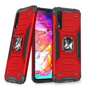 Etui i futerały do telefonów - Wozinsky Ring Armor pancerne hybrydowe etui pokrowiec + magnetyczny uchwyt Samsung Galaxy A70 czerwony - miniaturka - grafika 1