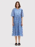 Sukienki - Selected Femme Sukienka koktajlowa Justine 16085467 Niebieski Loose Fit - miniaturka - grafika 1