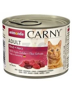 Animonda Carny Adult, 6 x 200 g - Wołowina i serca - Mokra karma dla kotów - miniaturka - grafika 3
