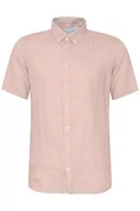 Koszule męskie - CASUAL FRIDAY Męska koszula CFAnton 0071 SS 100% lniana koszulka, 141506/Rose Smoke, L, 141506/Rose Smoke, L - miniaturka - grafika 1