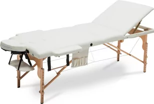 BODYFIT BODYFIT Łóżko do masażu, 3 segmentowe, beżowe, 195x70,5 cm - Łóżka - miniaturka - grafika 1