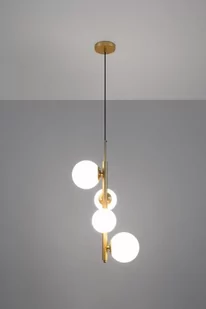 Candellux Cordel lampa wisząca biały mosiądz 3401559 - Lampy sufitowe - miniaturka - grafika 1