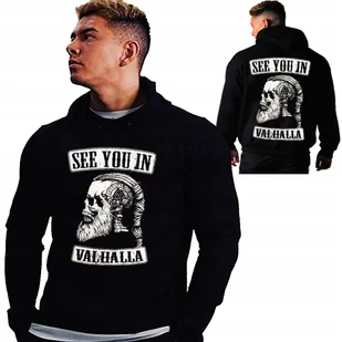 Bluza męska z kapturem VIKING Wiking wikingowie Valhalla nadruk L - Bluzy męskie - miniaturka - grafika 1
