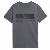Koszulki męskie - 4F T-Shirt Koszulka Ttshm308 Szara S - miniaturka - grafika 1