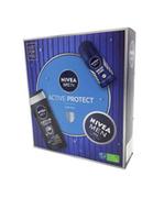 Zestawy kosmetyków męskich - Nivea Men Zestaw Active protect (Żel pod prysznic 250 ml+Antyperspirant 50 ml+ Krem 75 ml) - miniaturka - grafika 1