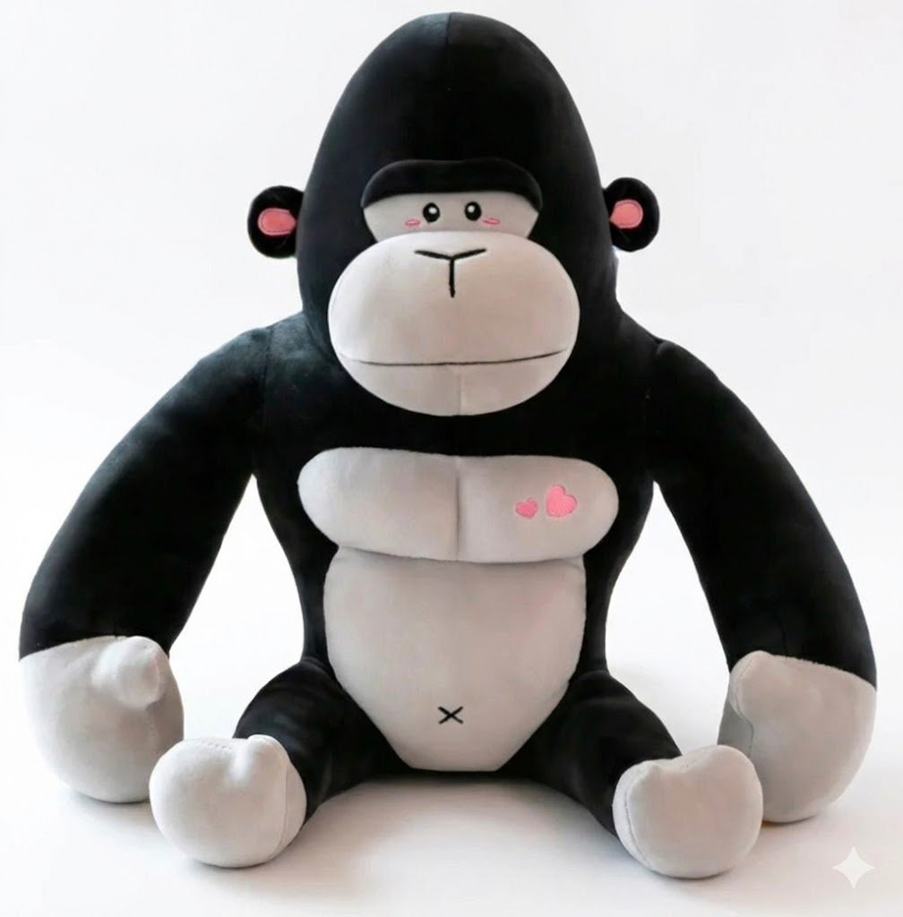 GORYL Z SERCEM 40 CM PLUSZOWA MASKOTKA MAŁPKA