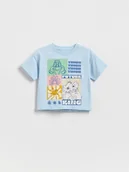 Bluzki dla niemowląt - Reserved - T-shirt Król Lew - jasnoniebieski - miniaturka - grafika 1