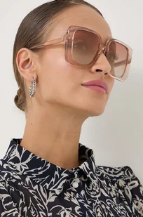 Gucci okulary przeciwsłoneczne damskie kolor transparentny GG1314S - Okulary przeciwsłoneczne - miniaturka - grafika 1