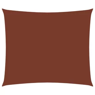 vidaXL Prostokątny żagiel ogrodowy, tkanina Oxford, 4x5 m, terakota vidaXL - Parasole ogrodowe - miniaturka - grafika 1