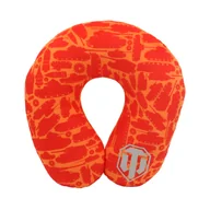 Maskotki i pluszaki - Poduszka podróżna Pluszowa "World of Tanks" z logo, pomarańczowy, 36 cm - miniaturka - grafika 1