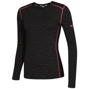 Damska koszulka Zulu Merino 240 Long Rozmiar: L / Kolor: czarny/różówy - Koszulki sportowe damskie - miniaturka - grafika 1