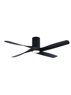 Energooszczędny wentylator sufitowy z oświetleniem LED i pilotem Riviera Black 132 cm - Wentylatory sufitowe - miniaturka - grafika 1