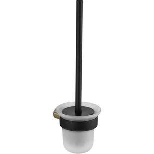 Mexen Base szczotka toaletowa, czarna/złota - Akcesoria do wc - miniaturka - grafika 1