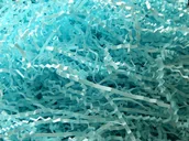 Folia, papier śniadaniowy, serwetki - Wypełniacz Naturalny Dekoracyjny 100g J. Niebieski - miniaturka - grafika 1