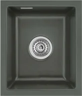 Zlewozmywaki - Zlewozmywak ceramiczny SYSTEMCERAM Mera 32 U Lava Korek automatyczny 5361 02 - miniaturka - grafika 1