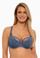 Biustonosze - Biustonosz z koronką Soft Nike 1135 miękki niebieski  70G - miniaturka - grafika 1