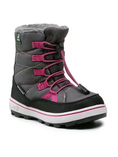 Buty dla dziewczynek - Kamik Śniegowce Charlie NF4293 Szary - grafika 1