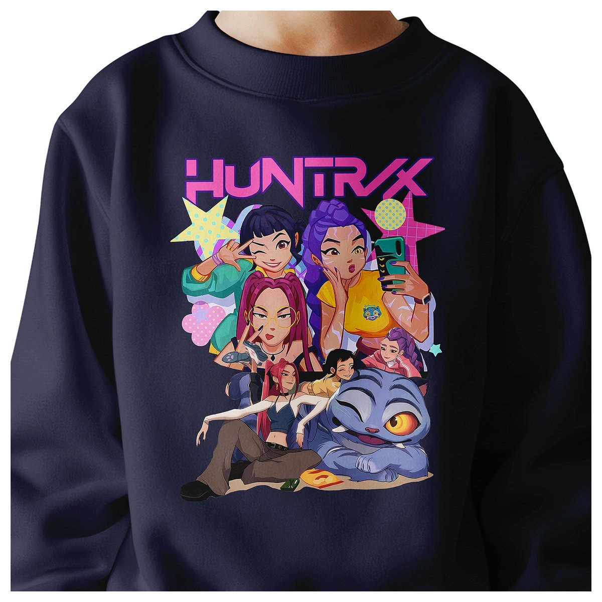 BLUZA DZIECIĘCA KPOP DEMON HUNTERS HUNTRIX 134-140 BAWEŁNIANA JAKOŚĆ