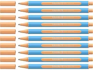 Długopisy - Schneider Slider Edge pastelowe długopisy XB (trójkątne długopisy o szerokości kreski XB) 10 sztuk brzoskwiniowy - miniaturka - grafika 1