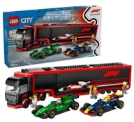 Klocki - LEGOR CITY 60445 Ciężarówka z bolidami RB20 i AMR2 - miniaturka - grafika 1