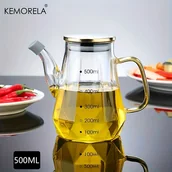 Inne - TEMU KEMORELA Czterokątny Dozownik Oleju z Szkła Borokrzemianowego - Podwójne Zastosowanie, Bez PVC, Niezbędny w Kuchni i Restauracji, Pojemność - miniaturka - grafika 1