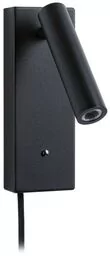 Paulmann - Hulda LED Lampa Ścienna USB C 3-step Dim. Matt Czarna Paulmann - Lampy ścienne - miniaturka - grafika 1