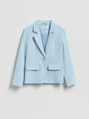 Kurtki i płaszcze dla dziewczynek - Reserved - Marynarka z wiskozą - jasnoniebieski - miniaturka - grafika 1