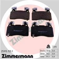 Klocki hamulcowe - Klocki hamulcowe - komplet ZIMMERMANN 25915.155.1 - miniaturka - grafika 1