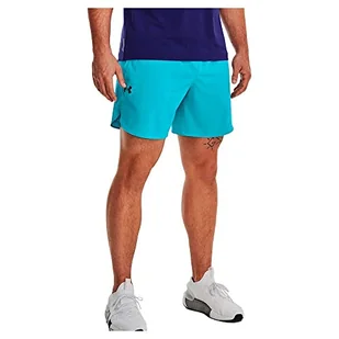 Under Armour Męskie szorty Ua Peak Woven Shorts, Blue Surf, 1376782-493, LG - Spodenki damskie - miniaturka - grafika 1