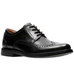 Un Aldric Wing [black leather] - rozmiar 45 - Półbuty męskie - miniaturka - grafika 1