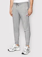 Spodnie sportowe męskie - NEW BALANCE Spodnie dresowe Small Pack MP01664 Szary Athletic Fit - miniaturka - grafika 1