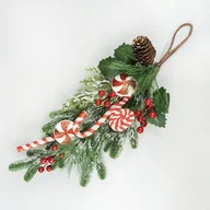 Ozdoby bożonarodzeniowe - Stroik wiszący z laseczkami - miniaturka - grafika 1