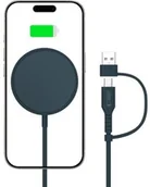Ładowarki do telefonów - Tech-Protect Ładowarka indukcyjna Qi15W A44 do MagSafe, Qi, granatowa - miniaturka - grafika 1