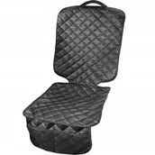 Akcesoria do fotelików - Mata Pod Fotelik Samochodowy Ochronna Osłona Fotela Pikowana Ekoskóra Duża - miniaturka - grafika 1