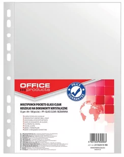 OFFICE PRODUCTS Koszulki na dokumenty PP, A4, krystal, 55mikr., 100szt. 21142515-90 - Koszulki na dokumenty - miniaturka - grafika 3