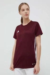 Koszulki sportowe damskie - adidas Performance t-shirt treningowy Tabela 23 kolor bordowy - grafika 1