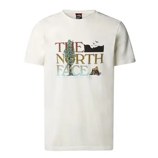 Koszulka The North Face Short-Sleeve Graphic 0A7X1ON3N1 - biała - Koszulki sportowe męskie - miniaturka - grafika 1