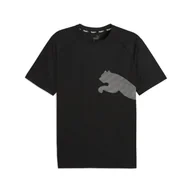 Koszulki sportowe męskie - Męska koszulka Train All Day Big Cat PUMA Black - miniaturka - grafika 1