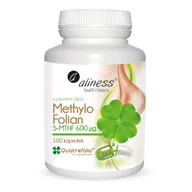 Serce i układ krążenia - MEDICALINE Aliness Methylo Folian 5-mthf 600 g x 100 kaps - miniaturka - grafika 1