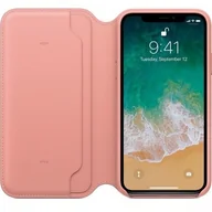 Etui i futerały do telefonów - LEATHER FOLIO CASE MRGF2ZM/A IPHONE X / IPHONE XS SOFT PINK - miniaturka - grafika 1