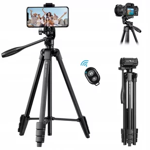 Statyw Tripod do Aparatu Uchwyt do Telefonu + Pilot Bluetooth Selfie stick - Selfie stick - miniaturka - grafika 1