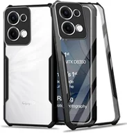 Etui i futerały do telefonów - Etui pancerne Supero do Oppo Reno 13 5G, przezroczysto-czarne - miniaturka - grafika 1