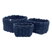 Kosze wiklinowe - Tekstylne koszyki zestaw 3 szt. 30x25x19 cm Tom Tailor – Wenko - miniaturka - grafika 1