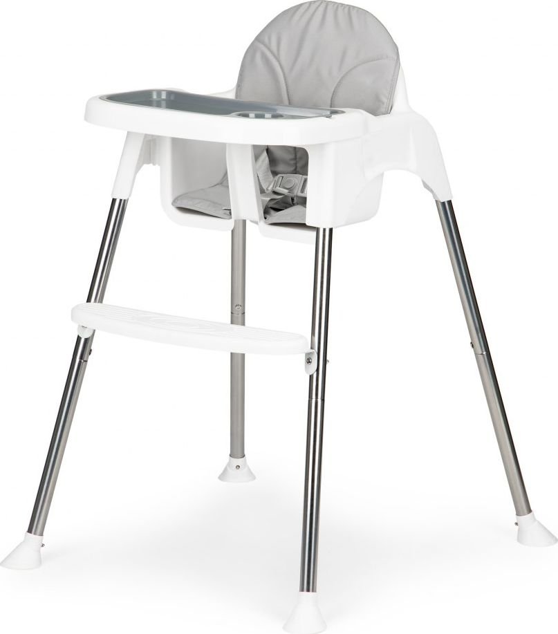 Ecotoys Krzesełko fotelik do karmienia 2w1 tacka pasy