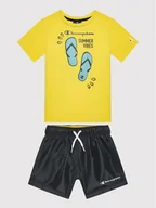 Spodenki damskie - Champion Komplet t-shirt i szorty sportowe 306050 Kolorowy Regular Fit - miniaturka - grafika 1