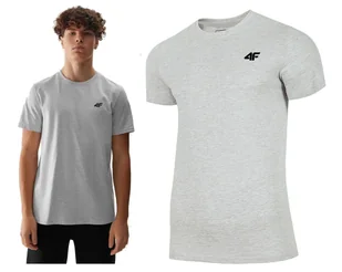 4F Koszulka Męska T-shirt Bawełna TTSHM1154 r.L - Koszulki męskie - miniaturka - grafika 1