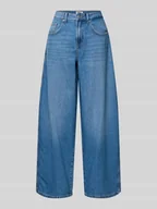 Spodnie damskie - Jeansy z szeroką nogawką z czystej bawełny model ‘TAYLOR’ - miniaturka - grafika 1