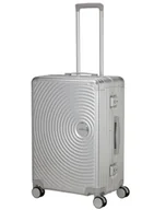 Walizki - Walizka średnia American Tourister Soundbox Alu - silver - miniaturka - grafika 1