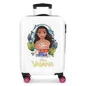 Walizki - Disney Vaiana walizka kabinowa wielokolorowa 38 x 55 x 20 cm sztywne ABS kombinowane zamknięcie boczne 34 l 2 kg 4 podwójne koła - miniaturka - grafika 1