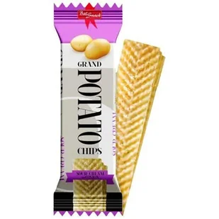 GRAND POTATO CHIPS WAFLE CHIPSOWE KWAŚNA ŚMIETANA I CEBULA 60G - Chipsy - miniaturka - grafika 1